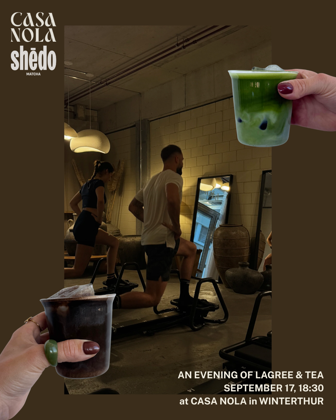 CASA NOLA x Shēdo: Lagree & Tea Evening Shēdo Matcha